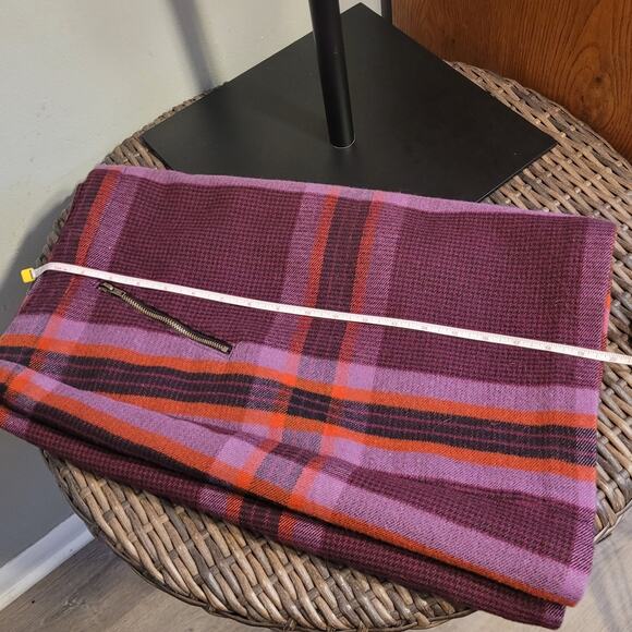 Stylus Plaid Skirt 16W Preppy Academia Wool Feel Lined Workwear Classic Plus - Picture 7 of 11